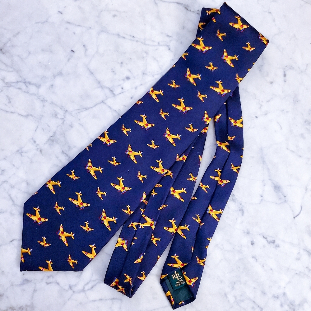 Whimsical Airplane Tie from Ralph Lauren